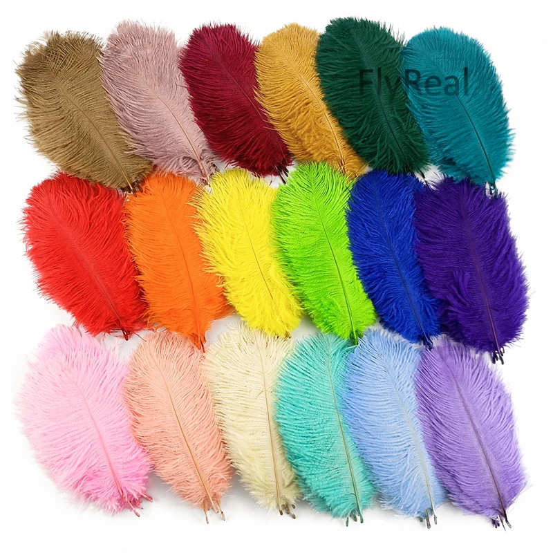 10Pcs/Lot Ostrich Feather for Crafts Photography Props Jewelry Background DIY Wedding Party Decoration Dream Catcher Accessories ostrich feathers