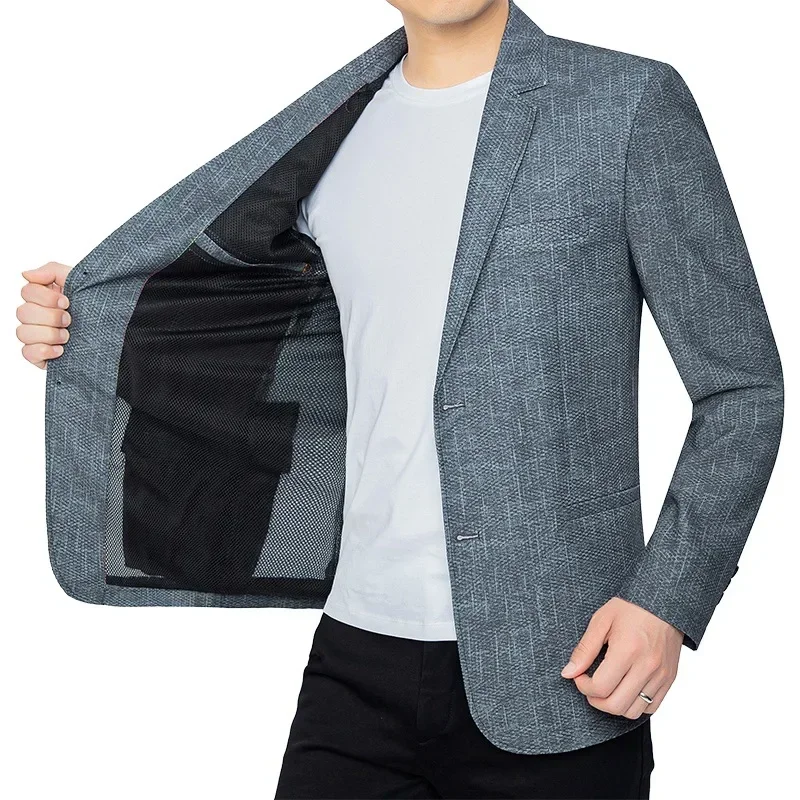 Men Breathable Mesh Blazers Jackets Suits Coats