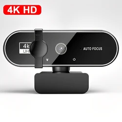 Ultra HD Autofocus Mini Webcam with Microphone (4K - Upgraded)