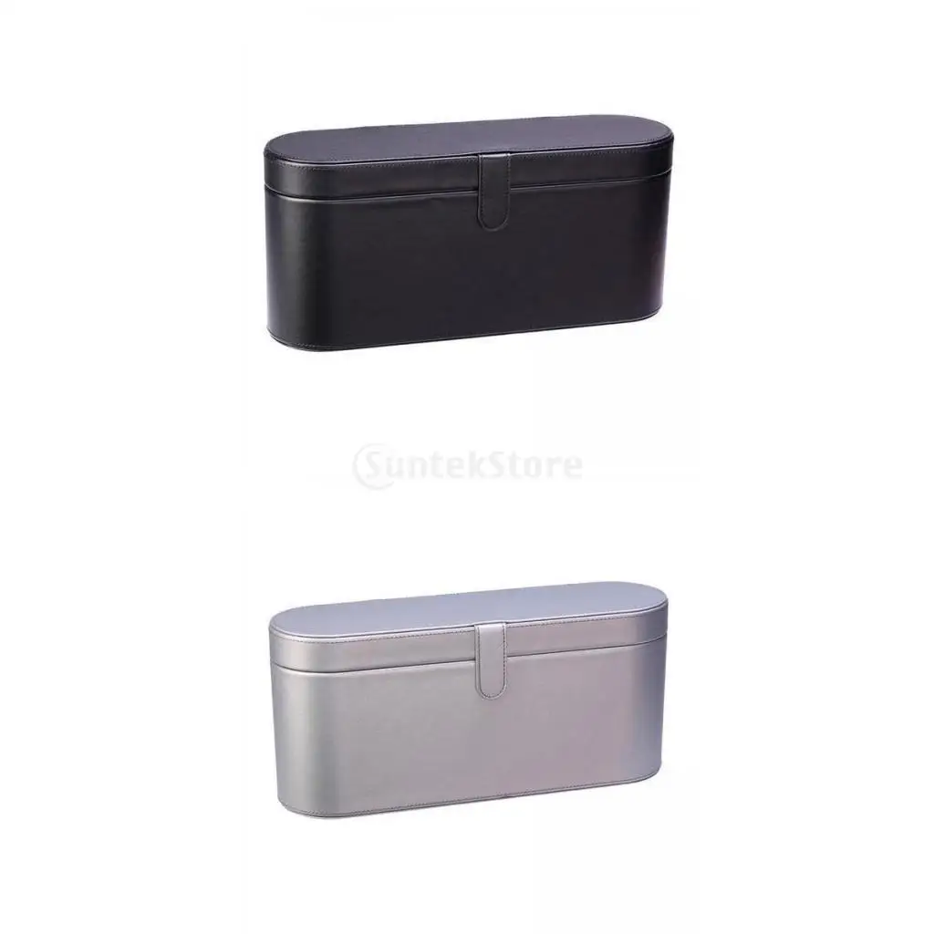 

2 Pieces PU Leather Hair Dryer Storage Box Fits Carrier