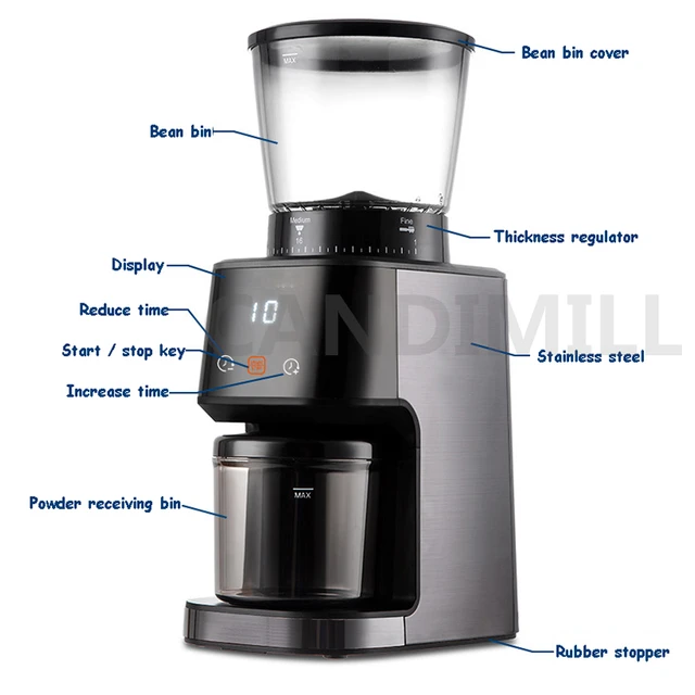 Electric Conical Burr Coffee Grinder With 28 Levels Of Adjustable Grinding  Thickness 110V/220V Stainless Steel Dry Bean Grinder - AliExpress