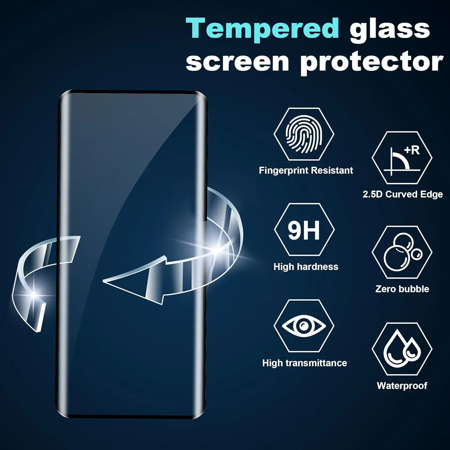 Ultra-Thin 3D Curved Tempered Glass Screen Protector - Clear Full Coverage