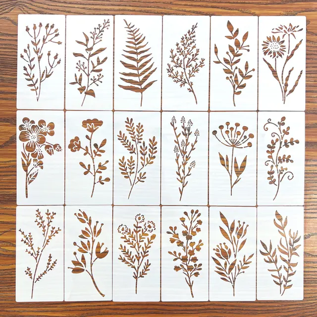 Flower Painting Stencils 1
