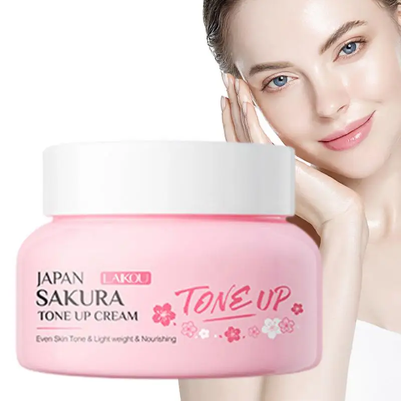 

60g Sakura Blossom Moisturizer Moisturizing Tone-up Cream for Women's Face Fast Absorption Tone-Up Whitening Cream Skin Care