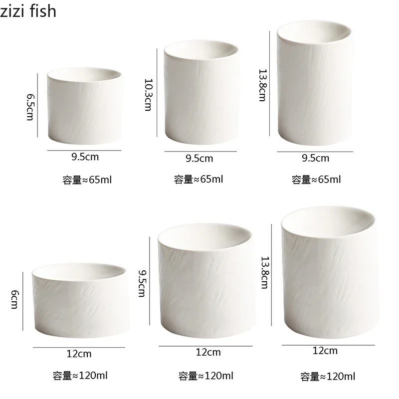 Creative Ceramic Dinner Plates Solid Color Tableware Cooking Dish Pasta Steak Plates Hotel Restaurant Snack Pastry Desserts Tray