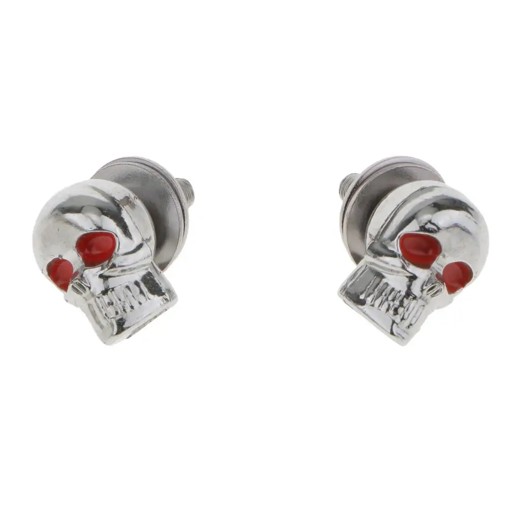 

2Pcs License Plate Fastener Bolts with Washers Repair Silver