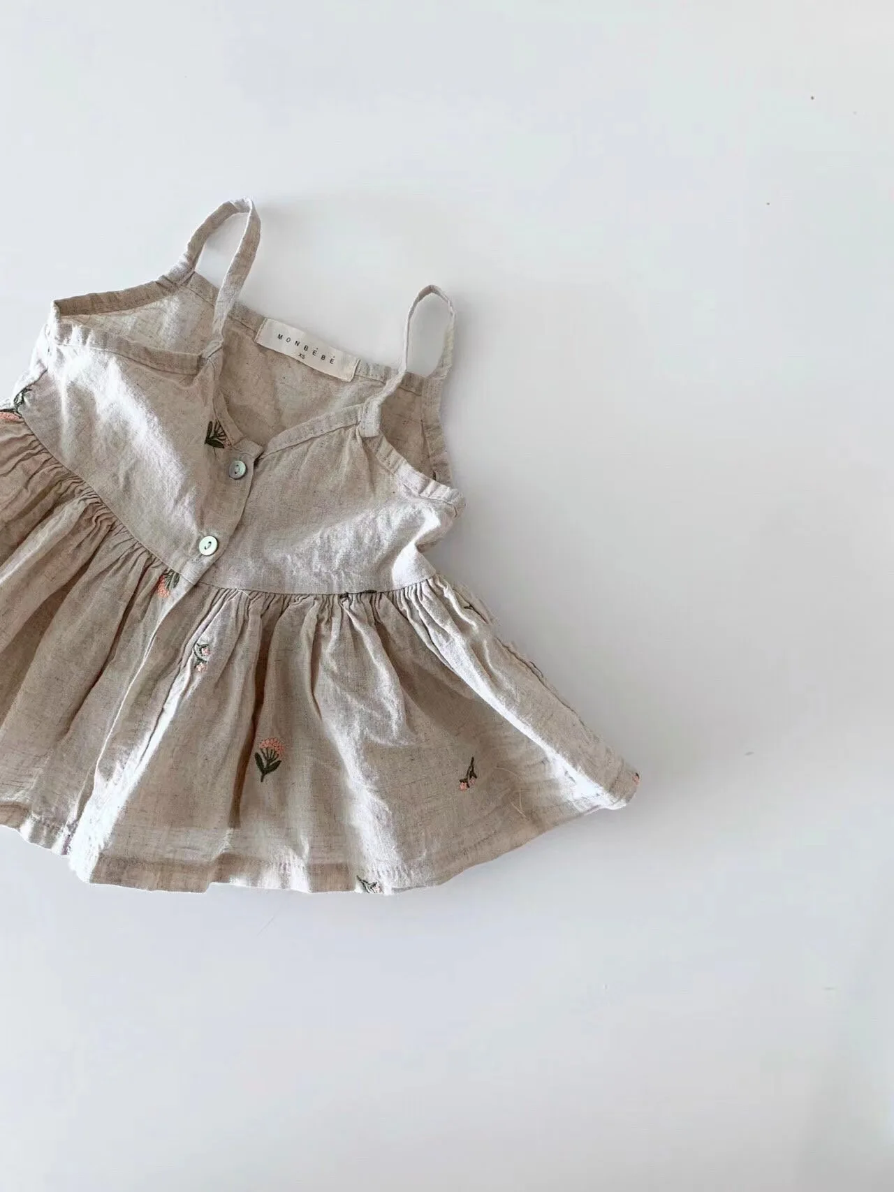 24 Summer Baby fart wrap suspender floral vest solid color inner layer crawling clothes-kids shirts