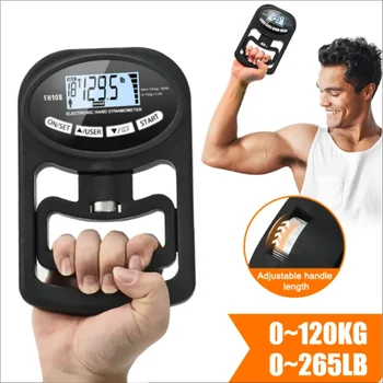 Digital Hand Grip Strength Tester – 265 lbs (120 kg) LCD Dynamometer 1