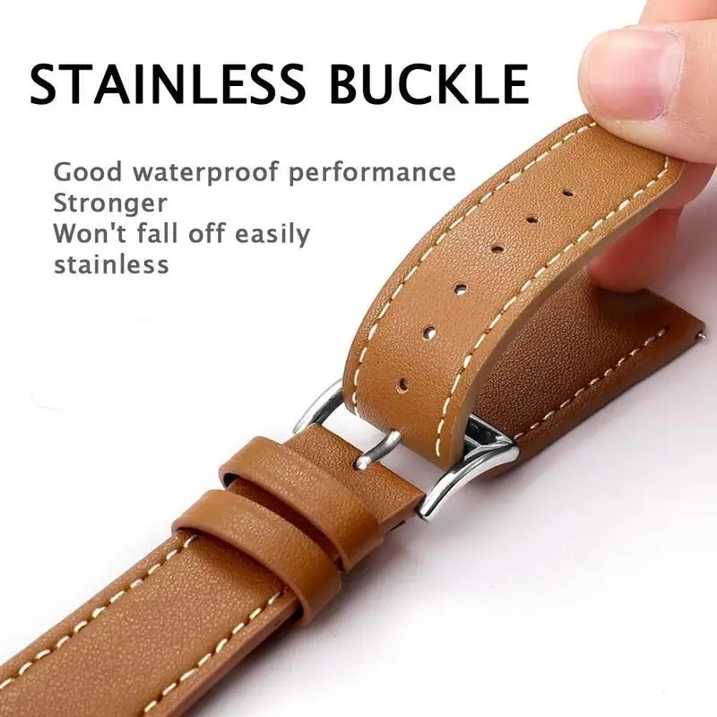 Premium Sport Leather Watch Straps - Versatile and Stylish Design