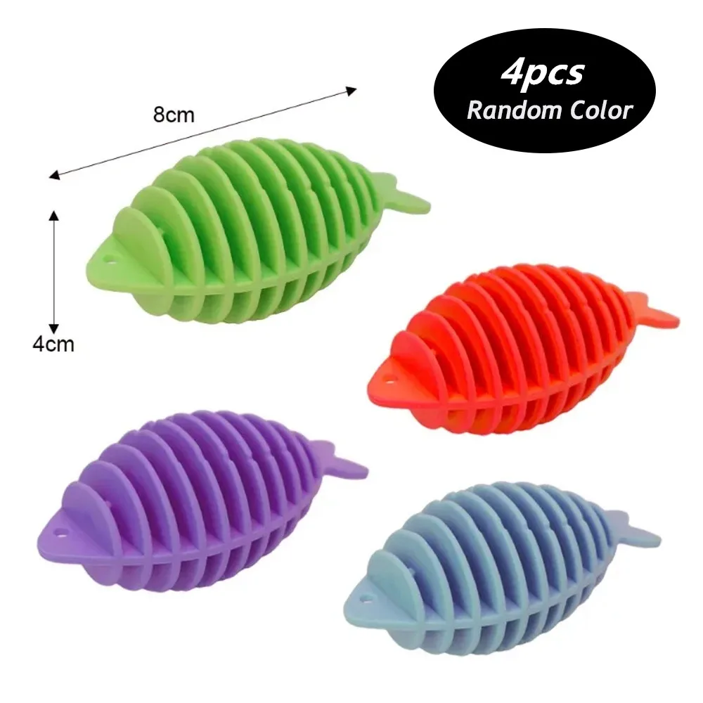 Laundry Ball Pet Hair Remover Laundry Hair Catcher House Laundry Ball Silicone Fish Cloth Hair Anti-tangle