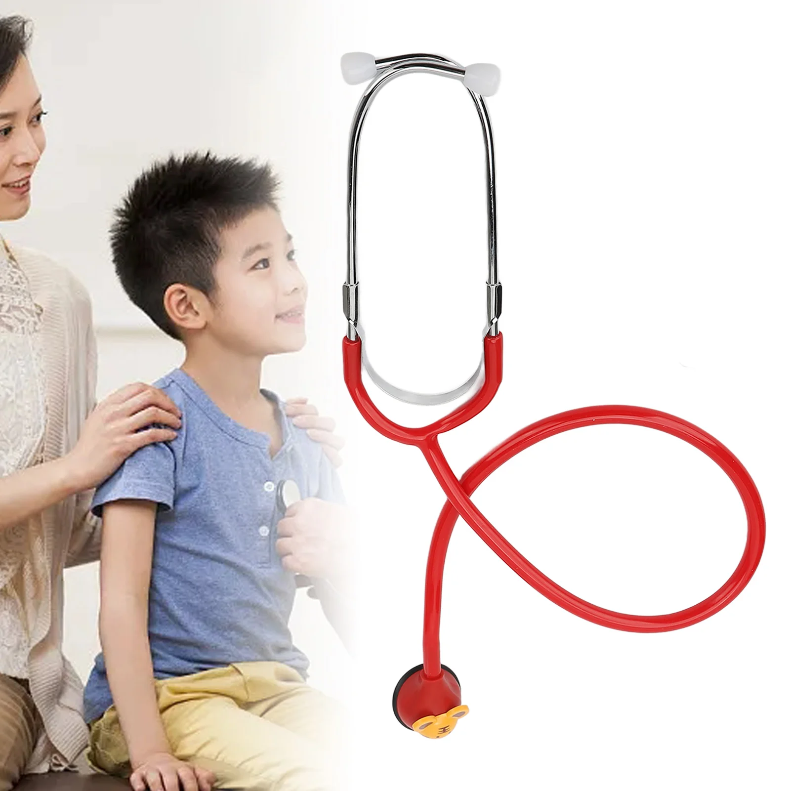 Pediatric Stethoscope 5 Heads  Thin Fiber Diaphragm Cartoon Animals Multiple Colors  Stethoscope for Pediatrician