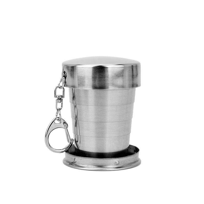 Folding Cup Stainless Steel Folding Cup Portable Outdoor Travel Camping Telescopic Cup