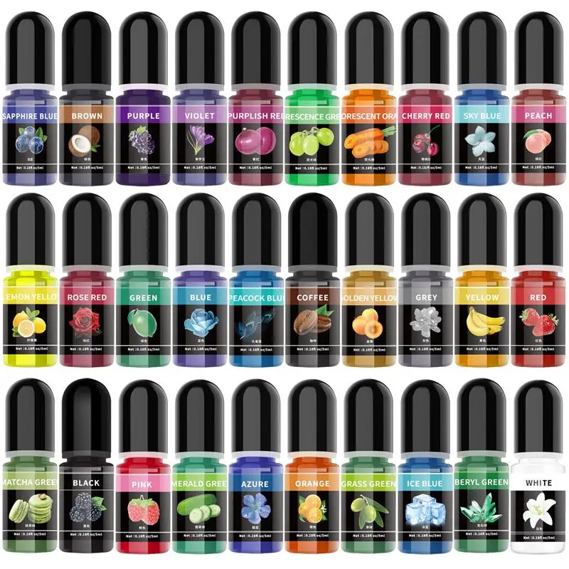 5ml/Bottle Epoxy Resin Pigment Liquid Colorant Dye for UV AB Glue DIY Art Jewelry Making