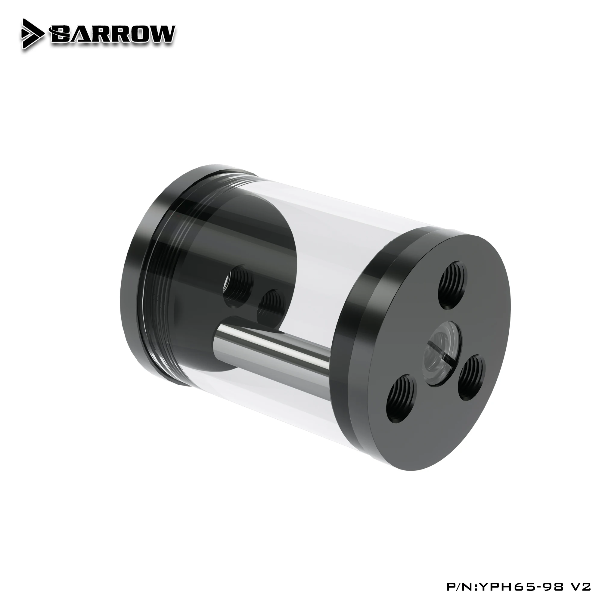 Carrinho de Mão Yph65 v2 65 mm de Diâmetro Comprimento Múltiplo Cilíndrico Água-cooled Radiador Pom Mais Acrílico Tanque de Água Branco Preto Capa Série - Imagem 2