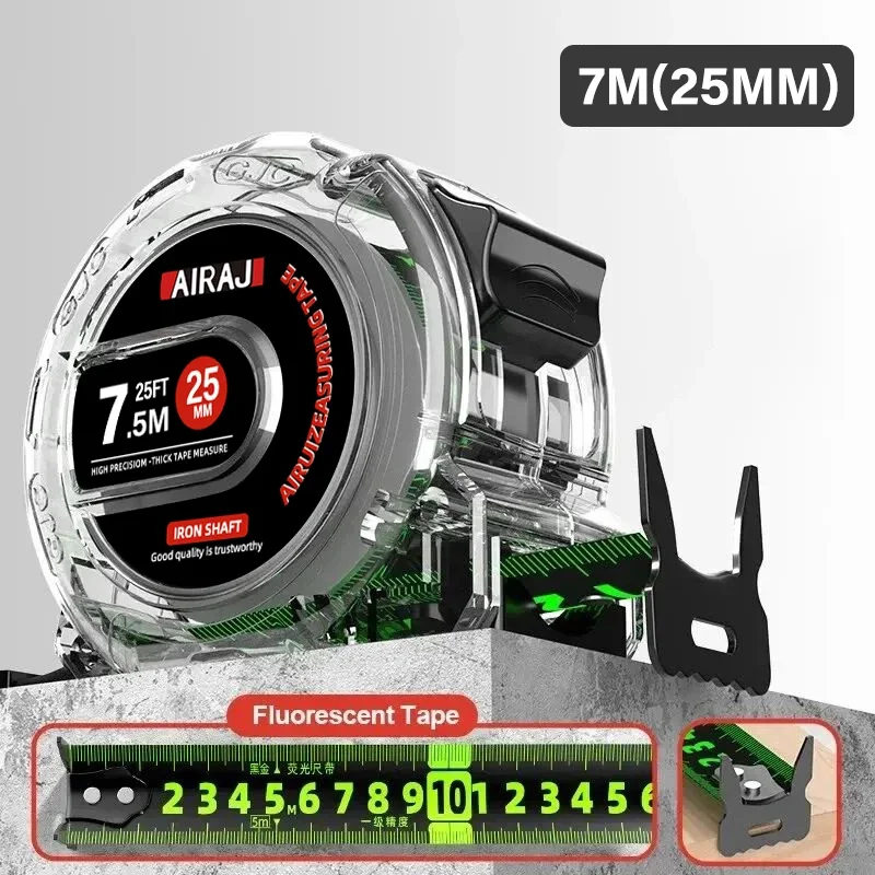 Tape Measure 3-5-7 Meter Fluorescent Precision Thickened Waterproof Wear-Resistant