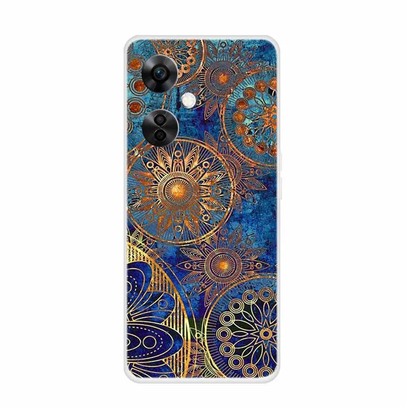 Clear Wolf Design Soft TPU Silicone Phone Cover - Transparent Etui for OnePlus Nord CE 3 Lite