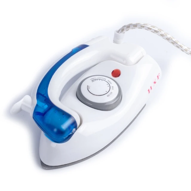 Portable Compact Size Mini Handheld Electric Baseplate Steam Iron Machine Foldable Handle Home Travel Use with 3 Gears Control 3