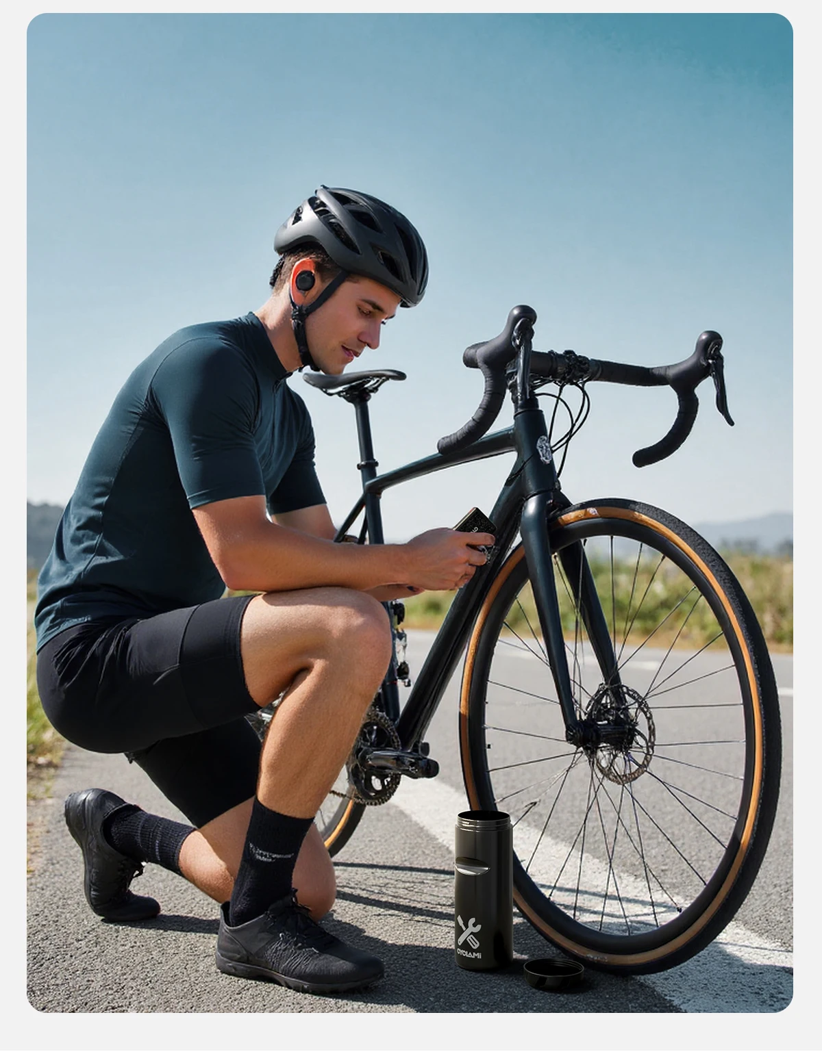 CYCLAMI Tragbare Radfahren Werkzeug Box MTB Road Fahrrad Kapsel Boxen Tragen Flasche Käfig Lagerung Reparatur Tool Kit Fahrrad Rahmen Ausrüstung – Detail 7