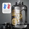 1.2L/1.7L Large Capacity Ton Bucket Water Bottle Large Belly Cup Fitness Sports Water Bottle Portable Plastic Space Cup 4