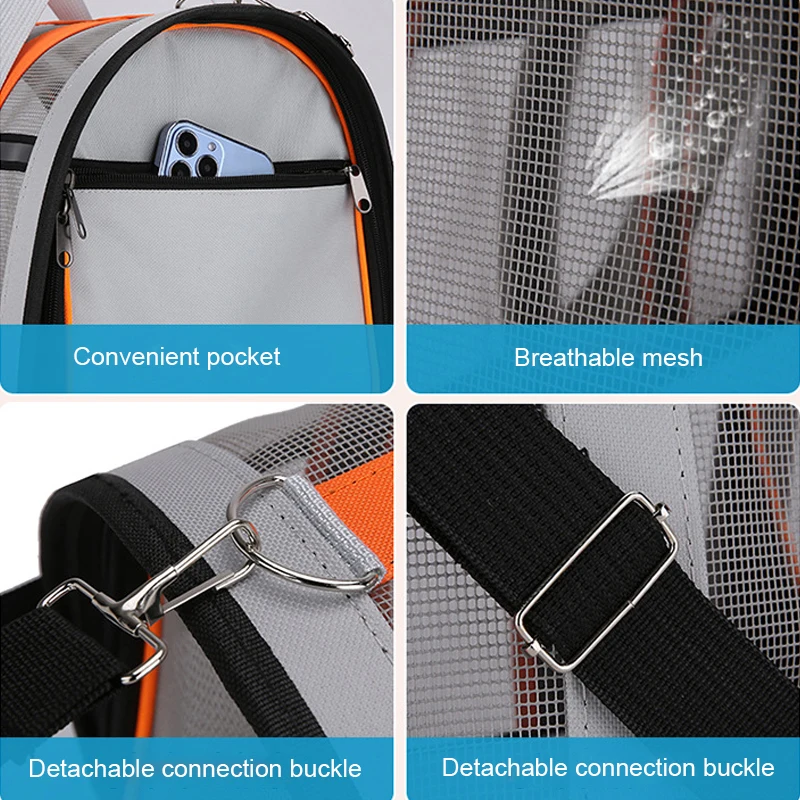 Pets go out breathable Travelling Carrying Bag Portable foldable small to medium dog cage mesh handbag Cats Dogs