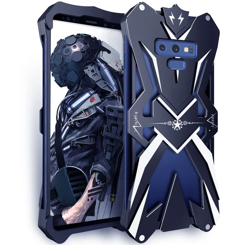 

Metal Steel Machinery Series Note9 Cases Thor Heavy Duty Armor Metal Aluminum Phone For Samsung Galaxy Note 9 Note9 Cover Case