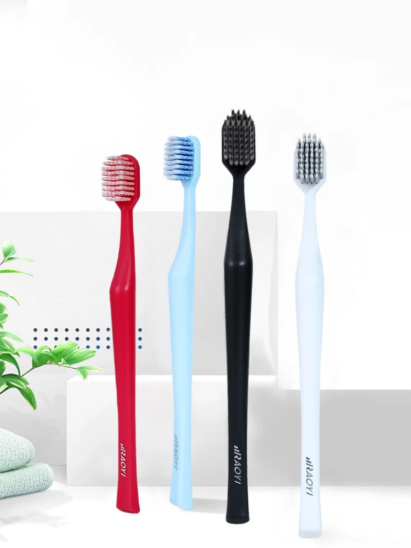 1pc Manual Toothbrush Spiral Soft bristled Toothbrush Dental WideHead Deep Clean Teeth
