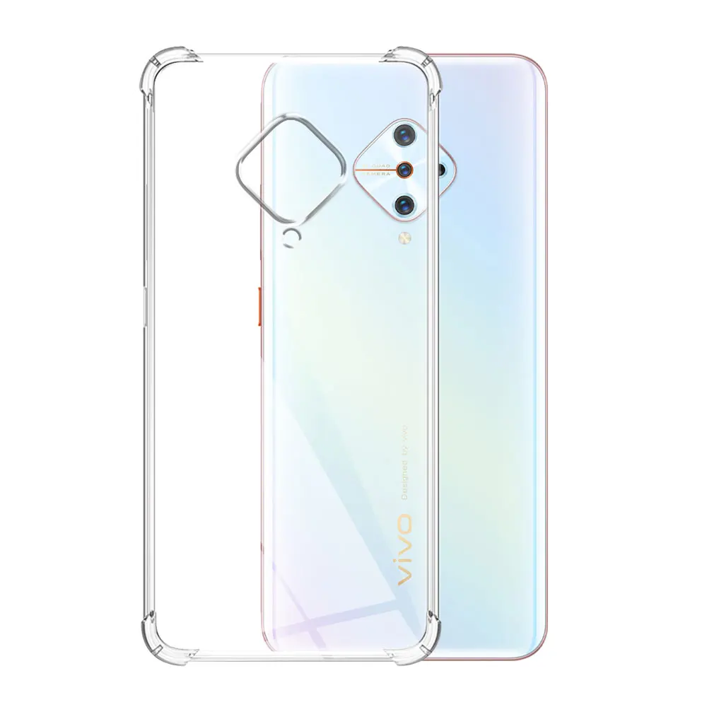 Clear Shockproof Silicone TPU Phone Case - Vivo 1920/S1 Pro/V17 Russia