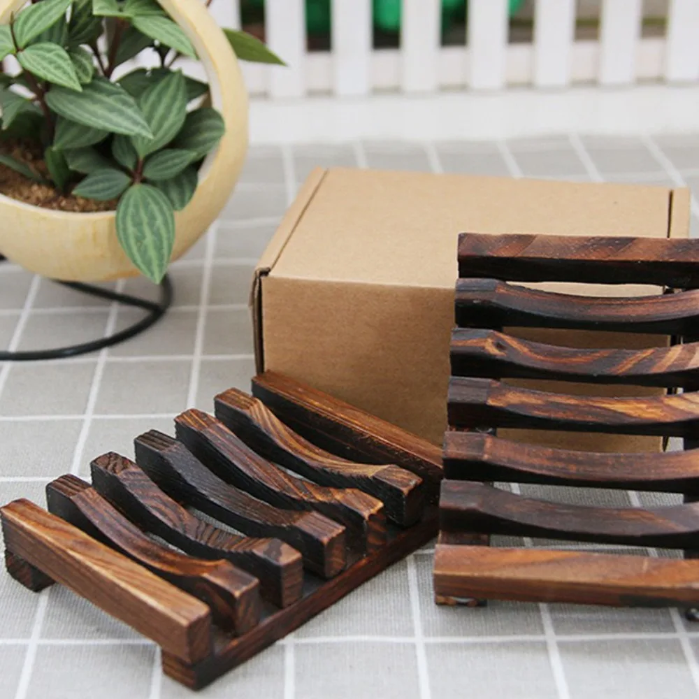 Natural Wooden Soap Holder Tray 3