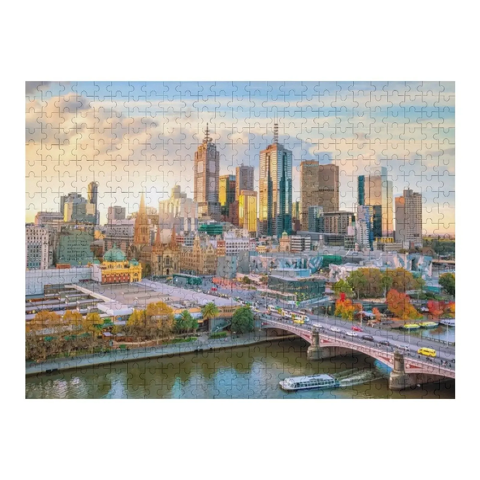 Melbourne Jigsaw Puzzle Personalized Kids Gifts Wooden Name Custom Personalized Personalized Gift Adult Wooden Puzzle