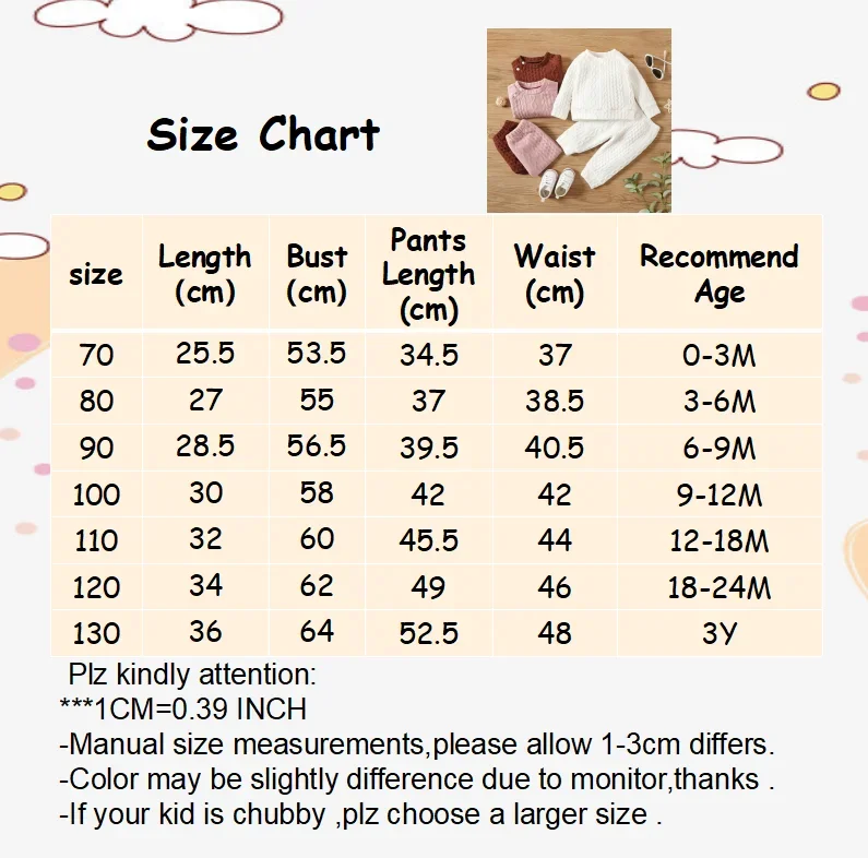 Toddler Solid Long Sleeve & Pants Set 6