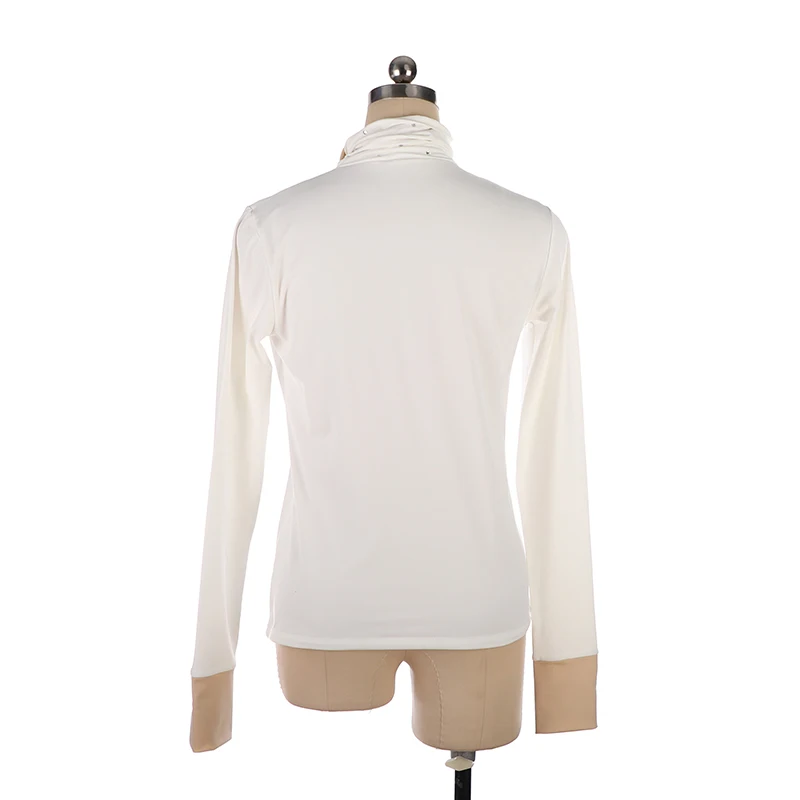 Women Adult Training Competition Figure Skating T shirt Patinaje Artistic Gymnastics Warm Fleece Top