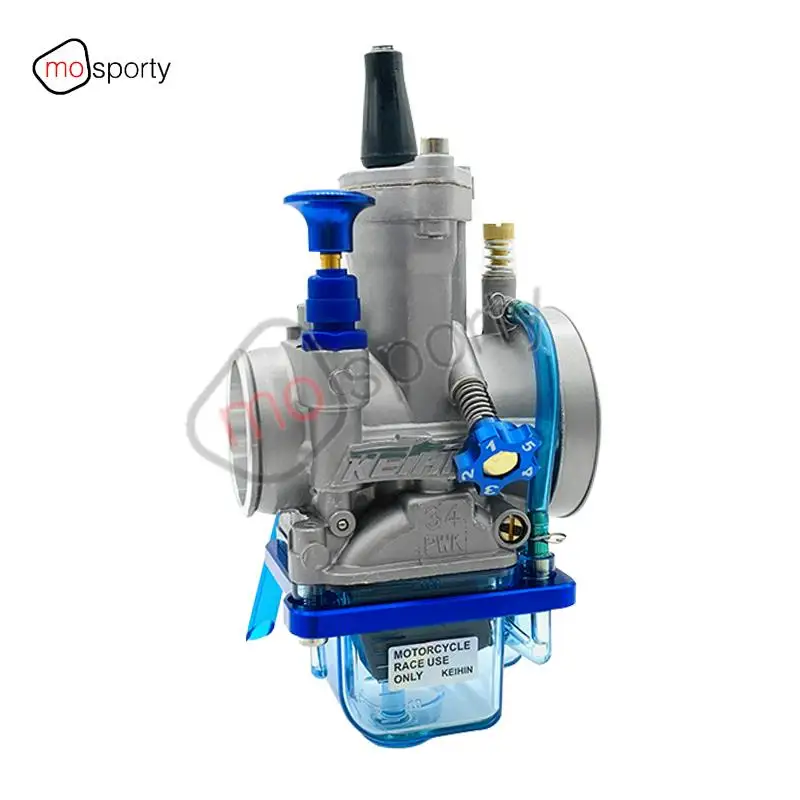 Blue Boul Carburetor PWK 28 30 32 34mm Motorcycle With Power Jet For Mikuni 2T 4T Engine Racing Parts Scooters