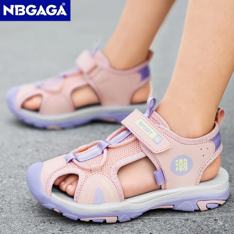 Kids Sandals Breathable Non Slip Beach Outdoor Summer Closed Toe children sandals
