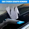 Windshield Sticker Remover Adhesive Scraper For Window Precise Scraper Tool For Adhesive Remover Cleaning Labels Stickers Decals 2
