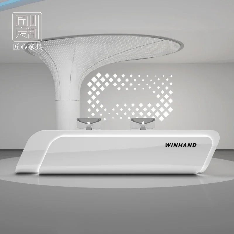 

Стойка обслуживания магазина, мебель для спа, ресепшн, Парикмахерская, офисный стол, стол для выставки, Минималистичная церковь, современный бар, для дома