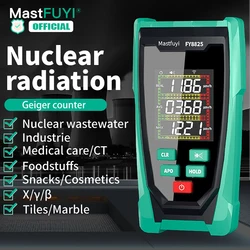 MASTFUYI FY8825 Geiger Counter Nuclear Radiation Detector Personal Dosimeter X-ray γ-ray β-ray Radioactivity Tester LCD Display