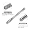Chucking Reamer 2.5mm-13mm H7 Machine Reamer Straight Flute M35 High Speed Steel Reamer Bit for Steel Aluminum Plastic Wood 2