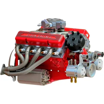 89%-Gasoline V8 Small-Block Engine Model Kits V8 Engine Kit Gasoline Build Your Own Stem V8 Model Engine Mini V8 Model Engine 1