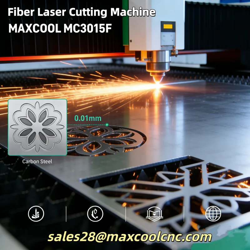 맥스쿨 핫세일 레이저 금속 절단기 1500*3000mm CNC 금속판 가공 도구 (3mm 4mm 5mm 철판 절단기)