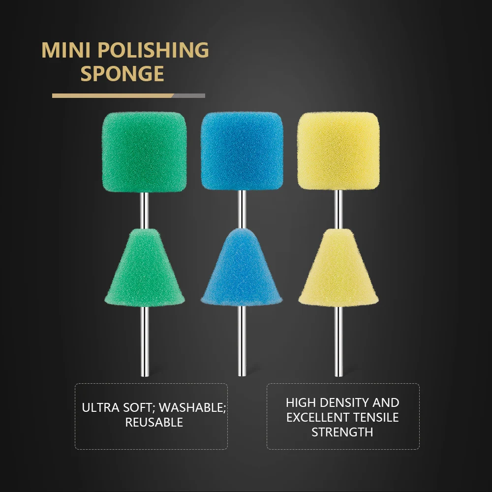 SPTA Mini Detailing Sponge Polishing Pads 5PCS For Car Use On Dremel Rotary Drill Tools car polishing pad car polish pad car polishing sponge polishing sponge set