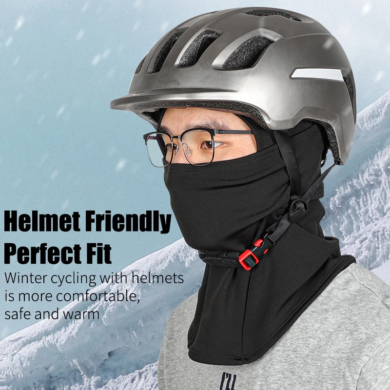 WEST BIKING Thermal Winter Balaclava Cycling Full Face Mask Warm Outdoor Sports Bicycle Motorcycle Ski Fishing Fleece Scarf Cap