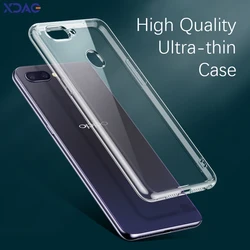 Ultrathin Clear Lens-Protective Soft TPU Phone Case for OPPO R15 (Clear)