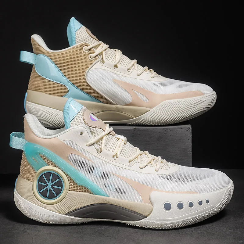 

2023 New Basketball Sneakers Men Professional Basketball Boots Breathable Outdoor Sports Shoes Non Slip Women High-top Sneakers