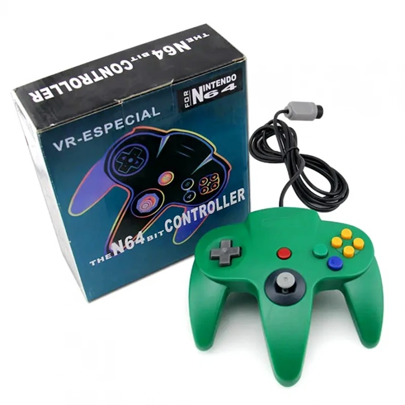 Controller Compatibile Per Nintendo 64 Con Cavo N64 Connessione Originale Nus-005 Verde # Nintendo 64 (Nus-001)
