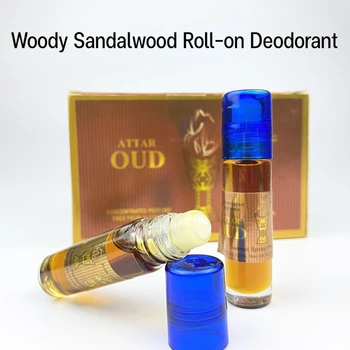 8ml/3ml Woody Sandalwood Essential Oil Roll-On Deodorant Portable Fragrance Antiperspirant and Deodorant Long Lasting Fragrance 1