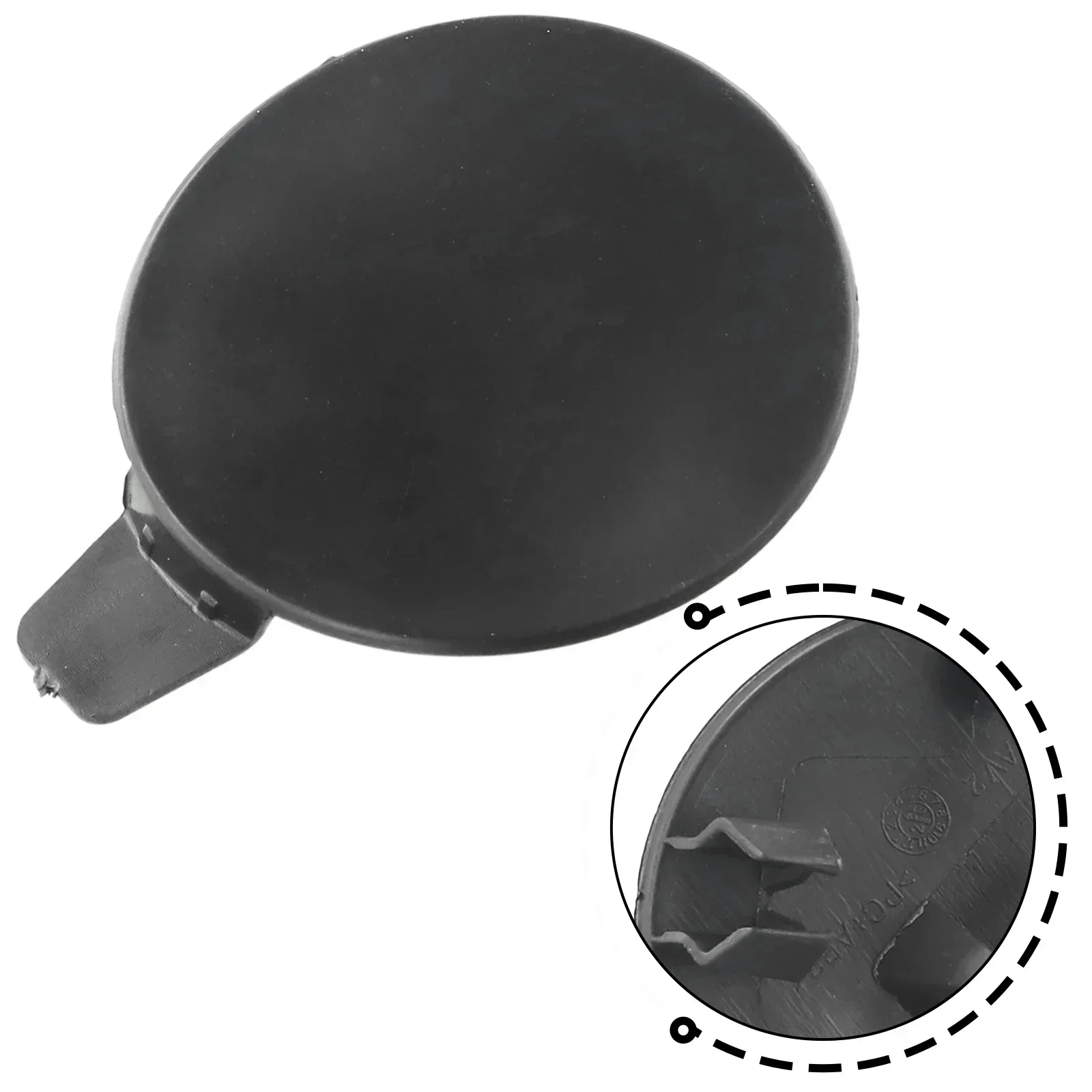 Tow Hook Front TOW CAP Plastic Material 1493746-00-A Black For Tesla Model Y-Anti-deform Replacements