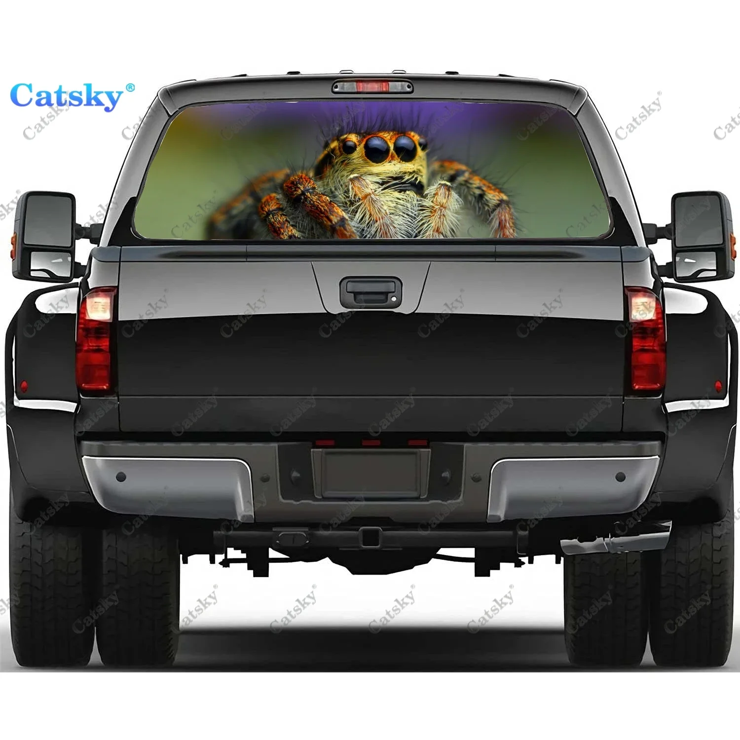 

spider Rear Window Decal Sticker Graphic PVC Material Truck Sticker Perforated Vinyl Universal Sticker