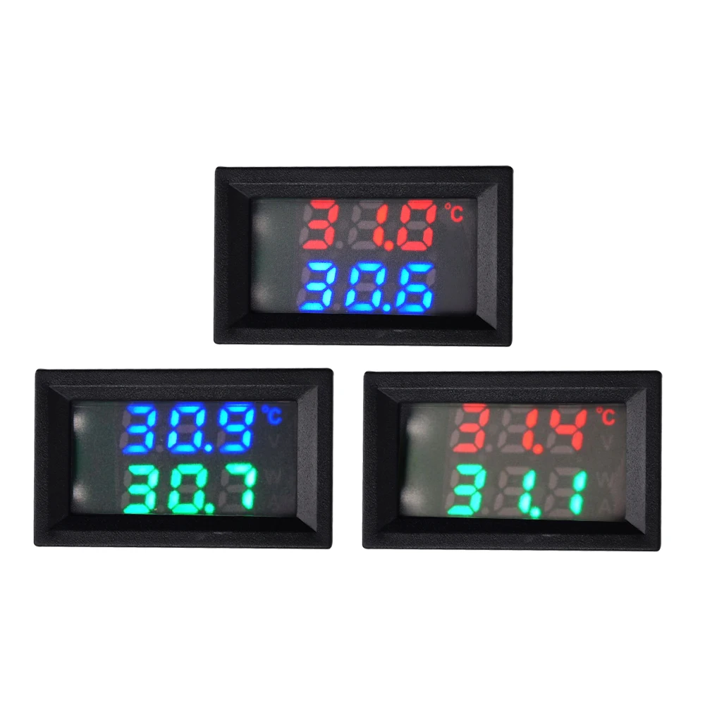 Thermomètre 5 En 1 Pour Moto - Rechargeable Par USB - Voltmètre LED