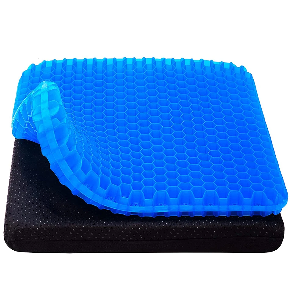 146652-4933c7.jpg Sc53289b274294963a1c077d2e92eab37f Summer Gel Seat Cushion Breathable Honeycomb Design For Pressure Relief Back Tailbone Pain - Home Office Chair Cars Wheelchair Mallzona