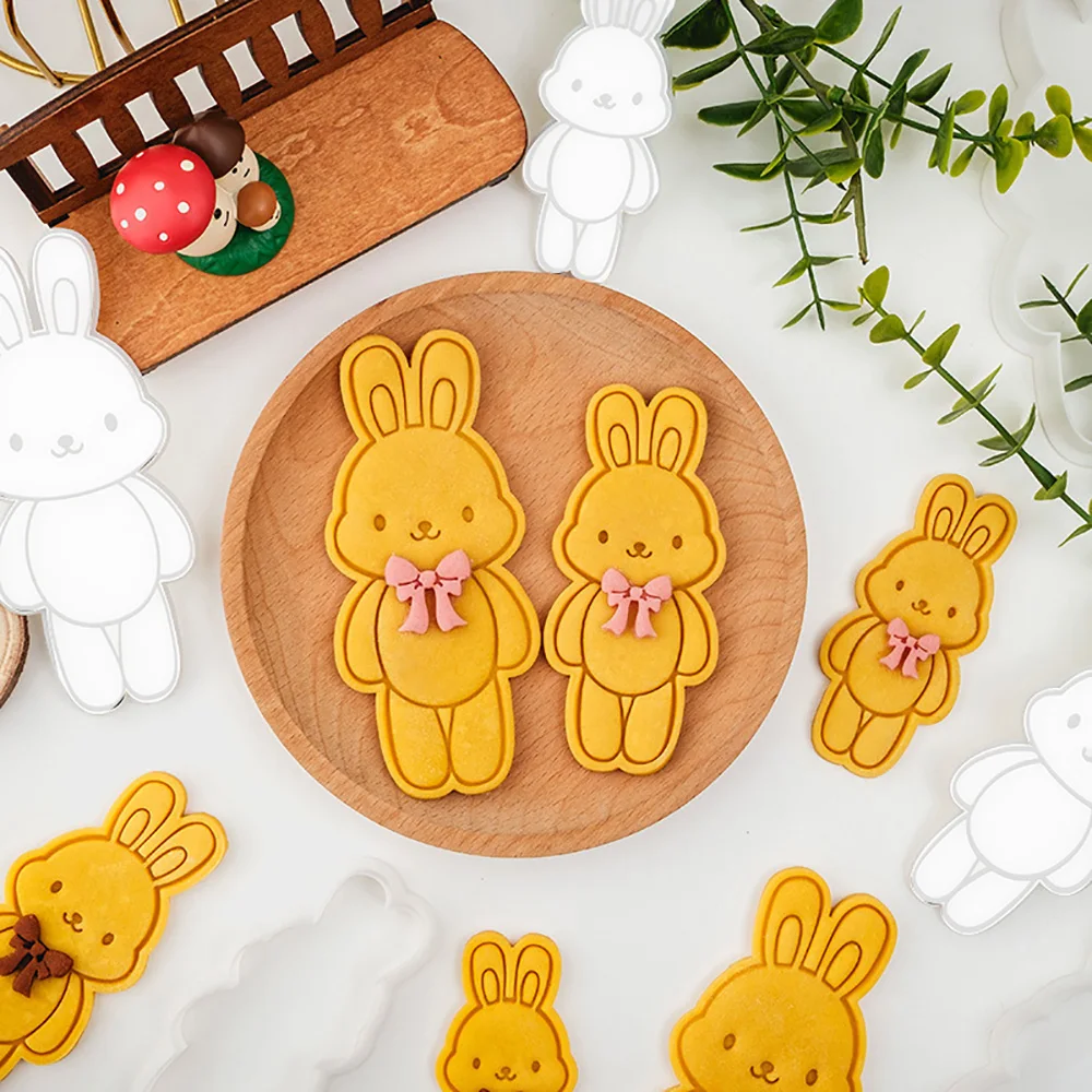 Cookie Cutter Baking Mold Cookie Mould Cookie Printing Mold Baking Decorating Tools Cute Animal Cookie Mold 3D Cookie Molds Cutter Cake Decorating DIY Baking Tool